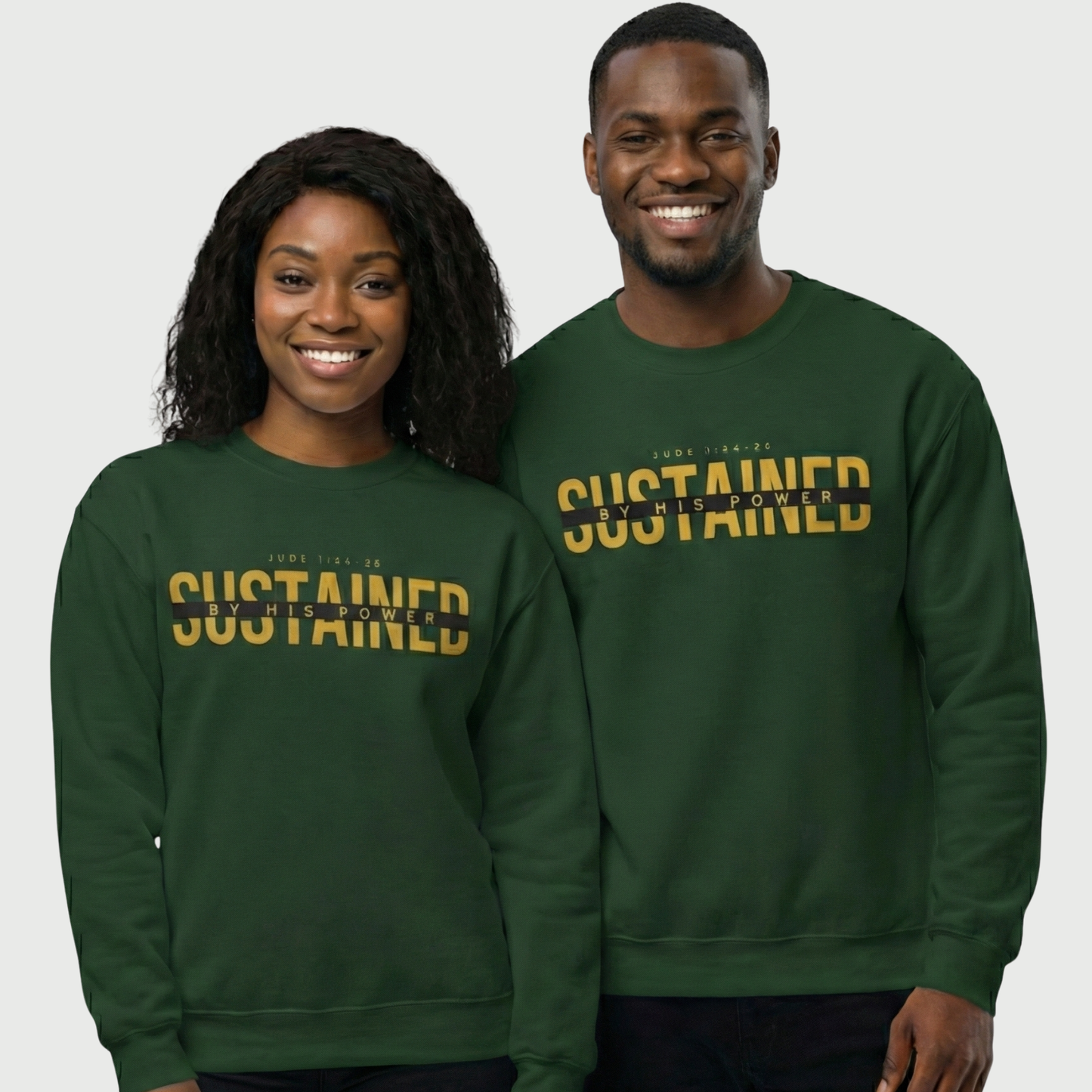 Sustained by His Power Crewneck Sweatshirt
